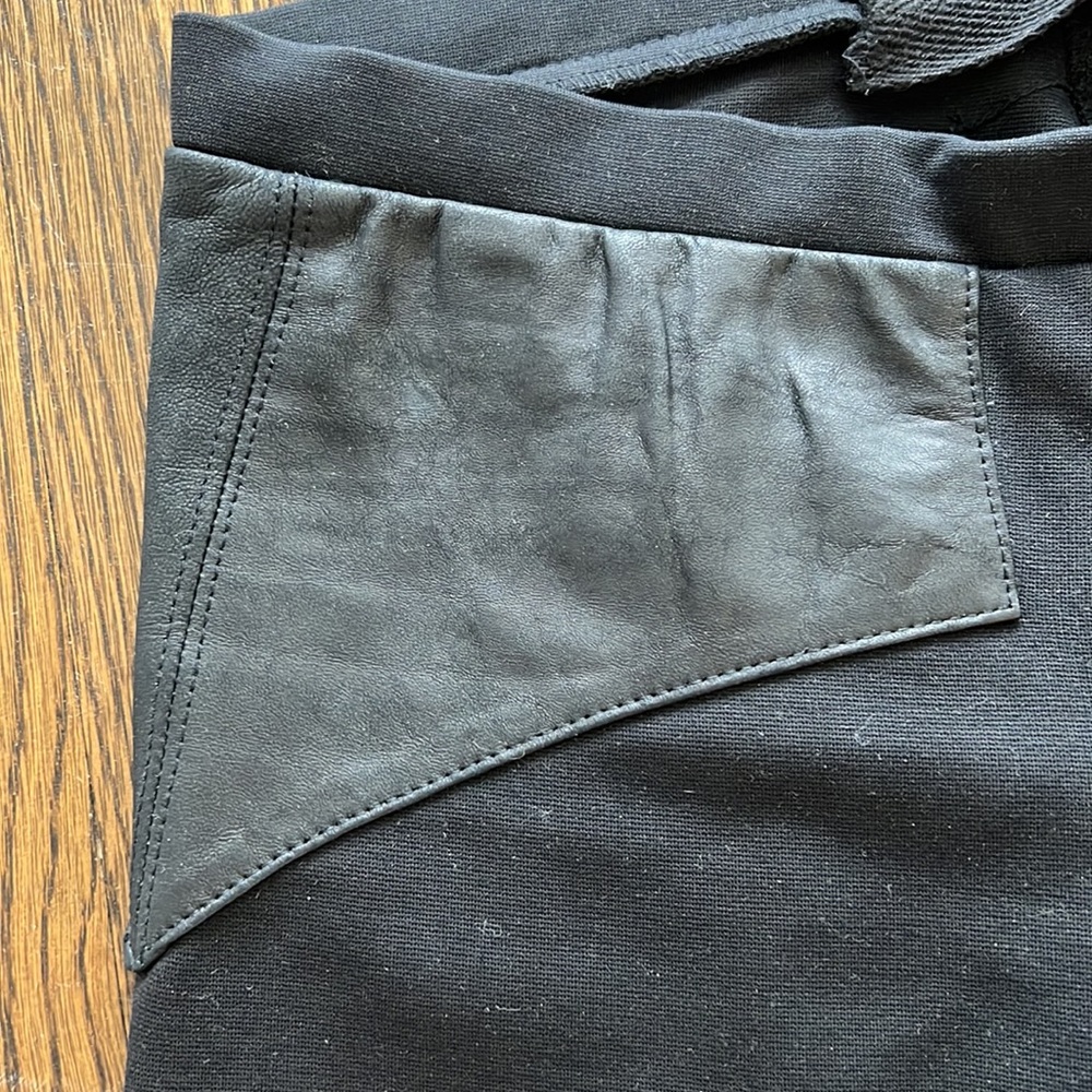 Veda Stretch Ponte and Leather Skinny Legging Pant - Picture 4 of 7